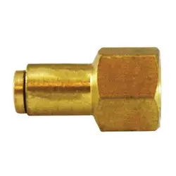 20032 - 1/8-In Push-To-Connect X 1/8-In Female Npt Brass Straight Adapter, 0.96 In Length 1