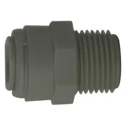 20056P - Polypropylene Adapter 1/4-In Push-In X 3/8-In Mip, 170 Psi Pressure Rating 1