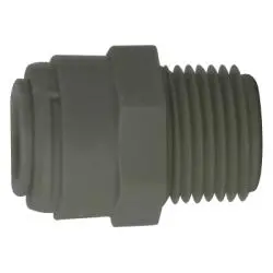 20057P - Polypropylene Adapter - 3/8-In Push-In X 1/8-In Mip, 170 Psi Pressure Rating 1