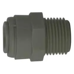 20061P - Polypropylene Adapter 1/2 In Push-In X 3/8 In Mip, 170 Psi Pressure Rating 1