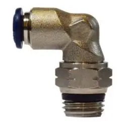 20086Na - 1/4 In Push-To-Connect X 3/8 In Male Thread Brass 90-Degree Swivel Elbow Fitting 1