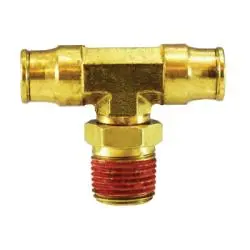 20108A - 3 X 3/8-In Push-To-Connect & Male Nptf Swivel Brass Branch Tee 1