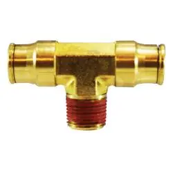 20117 - 3/8-In X 3/8-In X 1/8-In Brass Fixed Male Branch Tee With Npt And Push-To-Connect Ends 1