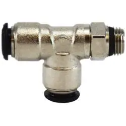 20677N - Brass Swivel Run Tee - 10 Mm Push-To-Connect, 3/8 In Male Global Thread, 2.204 In Length 1