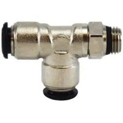 20721N - 5 Mm X 1/8 In X 5 Mm Brass Swivel Run Tee Fitting 1