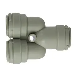 20777P - 3/8-In X 3/8-In X 3/8-In Acetal 2-Way Divider With 170 Psi Pressure Rating 1