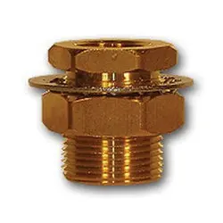 207Acbh-8 - Brass Bulkhead Anchor Frame Coupling 1/2 Inch Fnptf, 1200 Psi, -65 To 250°F 1