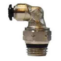 20803N - 6 Mm Push-To-Connect & 1/4 In Male Thread Brass 90-Degree Swivel Elbow Fitting 1