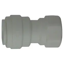 20937P - 3/8 In Push-In X 1/4 In Female Flared Plastic Adapter, Acetal Material 1