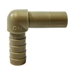 20970P - 1/2 In X 1/4 In Plastic Elbow Fitting, 170 Psi Pressure Rating 1