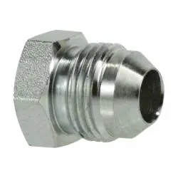 240814 - 7/8 In 37° Jic Flared Steel Plug, 1-3/16-12 Thread, 3000 Psi 1