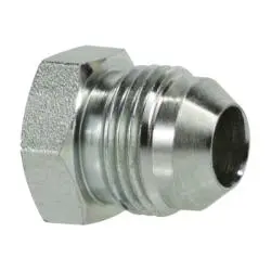 24082 - 1/8 In 37° Jic Flared Steel Plug, 5/16-24 Thread, 5000 Psi, 375°F 1