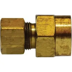 27145 - 1/4 In Compression To 1/8 In Fip Brass Adapter With 27003 Self-Align Sleeve 1