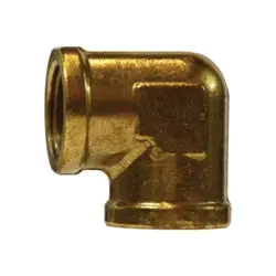 28016 - Brass Forged 90-Degree Reducing Elbow Fitting - 1/2-In X 3/8-In Nptf 1