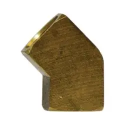 28020 - 3/8-In Female Nptf X 3/8-In Female Nptf Brass Barstock 45-Degree Elbow Fitting 1