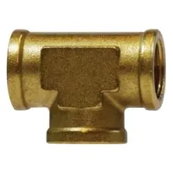 28035 - 1/2-In X 1/2-In X 1/2-In Brass Forged Union Tee With Female Nptf Connections 1