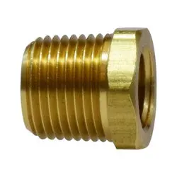 28103 - Brass Hex Bushing - 3/8-In Male Nptf X 1/8-In Female Nptf Connection 1