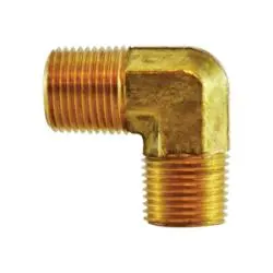 28269 - Brass Forged 90-Degree Male Elbow - 1/2-In Male Nptf X 1/2-In Male Nptf, 1200 Psi Rating 1
