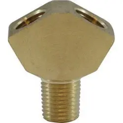 28295 - Brass Pipe Wye Fitting - 1/4-In Female Nptf X 1/4-In Female Nptf X 1/4-In Male Nptf 1
