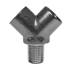 28296 - Brass Pipe Wye Fitting, 1/4-In Female Nptf X 1/4-In Female Nptf X 1/4-In Male Nptf 1