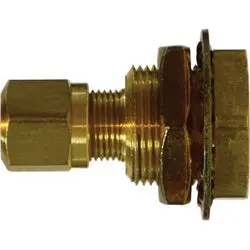 28322 - 3/8 In Fnptf X 3/8 In Mnptf Brass Bulkhead Connector Fitting 1
