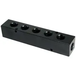 28448 - 1/4 In Fpt X 1/8 In Outlet Aluminum 2 Port Manifold, 1-3/4 In Length 1