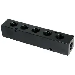 28460 - 4-3/4 In Aluminum Manifold - 3/8 In Inlet, 1/4 In Outlet, 1000 Psi Rated 1