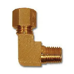 284X2x1 - Brass 90-Degree Elbow Fitting - 1/8 In Od To 1/16 In Mpt Connection 1
