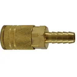 28562 - 1/4-In Brass Industrial Interchange Hose Id Coupler With 1/4-In Hose Barb 1