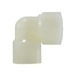 28703W - Nylon 90-Degree Elbow Fitting - 1/2 In X 1/2 In - 125 Psi, -40 To 200°F 1