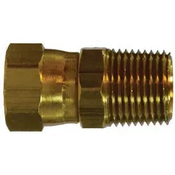 28754 - 3/8 In Female 37° Jic To 3/8 In Mip Brass Straight Swivel Adapter 1