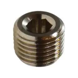 28840 - 1/8-In Bspt Brass Countersunk Hex Plug With Nickel Finish 1
