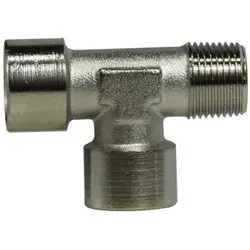 28950 - 1/2-In Male Bspp Brass Run Tee With Nickel Plating 1