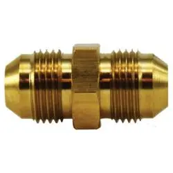 28971 - 3/4-In Male Jic Flared Straight Tube Union Fitting, 2.14 In Length, Brass Material 1