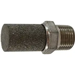 300035 - Stainless Steel Muffler With Mpt Connections, 1/2 In, Max Pressure 300 Psi, 35-392°F 1