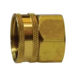 30006 - 3/4-In Fgh X 3/4-In Fip Brass Straight Swivel Adapter, 1.11-In Length, 1.12-In Hex Size 1