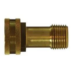 30047 - Brass Straight Swivel Adapter 3/4" Fgh To 1/4" Mnptf, 2.04" Length, Max 75 Psi 1