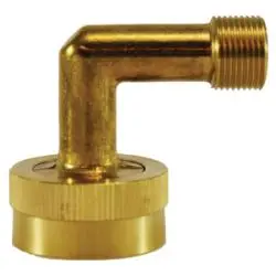 30055 - 90-Degree Brass Dishwasher Elbow - 3/4-In Female Garden Hose X 3/8-In Compression 1