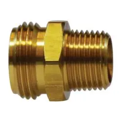 30063S - 3/4-In Male Garden Hose To 3/4-In Male Nptf Brass Straight Adapter 1