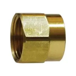 30083 - 3/4-In Fgh X 3/4-In Fip Brass Straight Rigid Adapter, 1.06 In Length, 1.18 In Hex Size 1