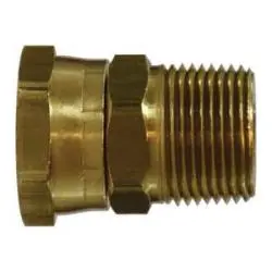 30182 - 3/4-Inch Female Garden Hose To 3/4-Inch Male Nptf Brass Crimp Swivel Adapter, 1.43-Inch Length 1