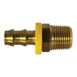 30203Lf - Lead-Free Brass Adapter 3/8 In Push-On Hose Barbed To 1/4 In Mip Connection 1