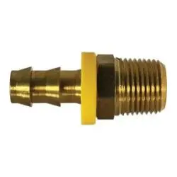30204Lf - 3/8 In Push-On Hose Barbed To 3/8 In Mip Lead-Free Brass Adapter 1