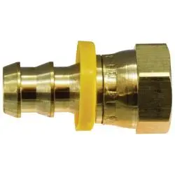 30237 - 5/8-In Push-On Hose Barbed X 5/8-In Female Sae 45°/37° Jic Brass Adapter 1