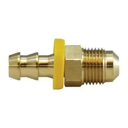 30247 - 3/4 In Push-On Hose Barb X 3/4 In 45° Male Flared Brass Adapter 1