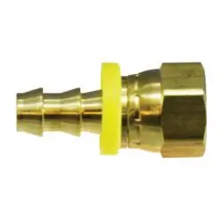 30340 - 1/4-In Push-On Hose Barbed X 1/8-In Fnpsm Brass Ball Seat Swivel Adapter, 1.39 In Length 1