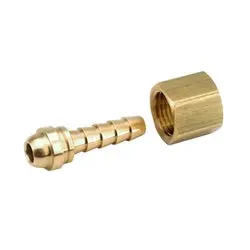 30409 - Brass Right-Hand Thread Welding Stem Assembly - 1/4 In Hose Barb & 9/16-18 Unf Threaded End 1