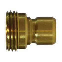 30452 - 3/4-In Male Brass Quick Disconnect Plug For Garden Hose, 150 Psi, 35-100°F 1
