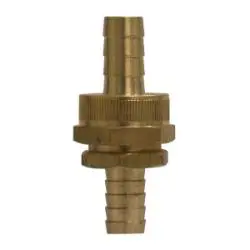 30459 - Brass Coupling Set With Hex Nut - 3/4 In Barbed X 3/4 In Barbed For Garden Hose 1