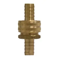 30461 - 1/2 In X 1/2 In Brass Coupling Set With Knurled Nuts For Garden Hose 1